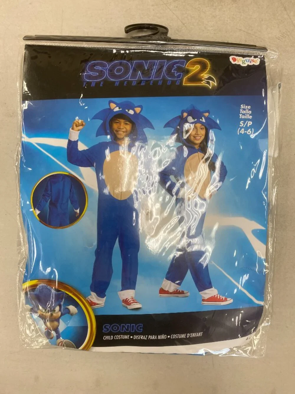 Sonic Movie Classic Child Costume (Small 4-6)